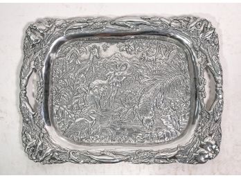 Arthur Court Animal Motif Aluminum Tray