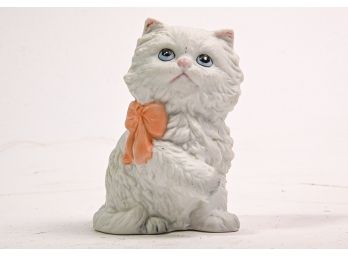 Bisque Meissen Porcelain Kitten Figurine