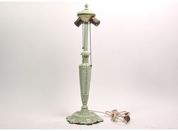 Painted Cast Iron Lamp