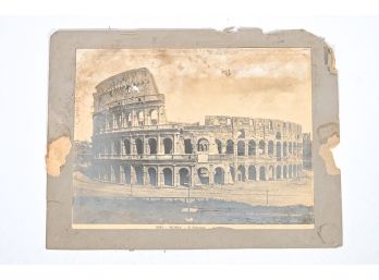 Antique Print The Roman Colosseum