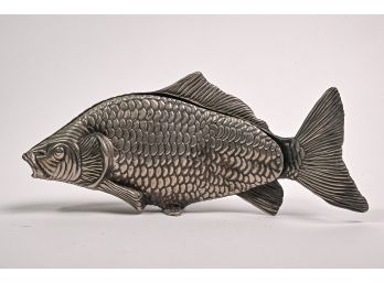 Silver Plated Zinc Carp Napkin Holder