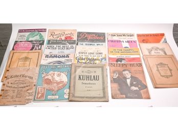 Assorted Collection Of Vintage Sheet Music (10 Of 14)