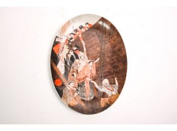 Antique Hand Painted Platter