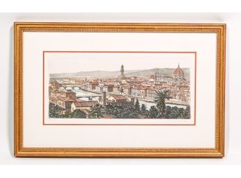 Raffaeli Signed, Numbered Print Of Florence