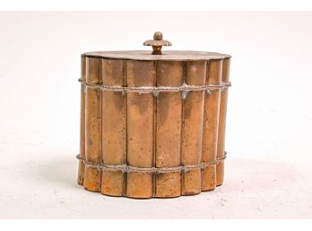 Mottahedeh Brass Bamboo Canister