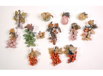 Gemstone Fruit Ornaments