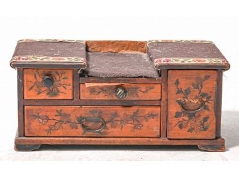 Antique Folk Art Jewelry Box