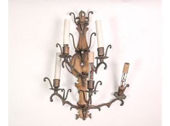 Brass Five-light Sconce