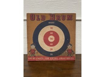 Vintage Advertising Dartboard  - Old Drum Whiskey -