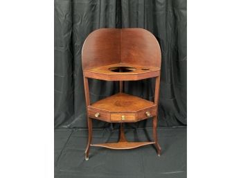 Antique Mahogany Corner Wash Stand