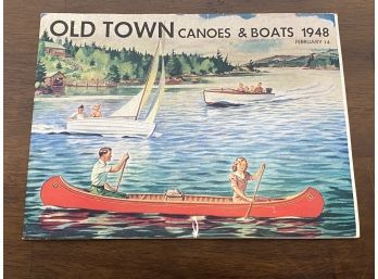 Original 1948 Old Town Canoe Sales Brochure