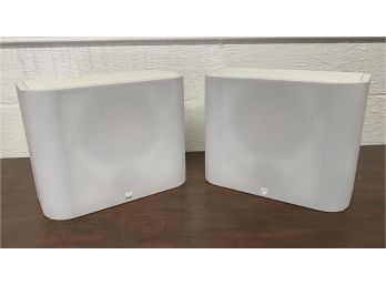 Pair Of B&W  Bowers & Wilkins DS7 Wall Mount Speakers In White