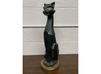 Vintage Art Deco Cat Sculpture  24' Tall