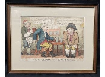 Early Satirical Print The Exciseman