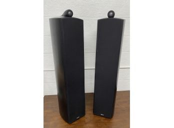 Pair Of B&W  Bowers & Wilkins Nautilus 804 Floor Standing Speakers In Black Ash