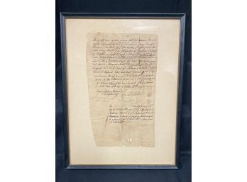 Early Hand Written Colony Of Connecticut Document Dated 1771