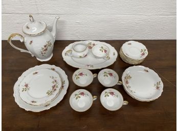 Antique W Eschenbach Bavaria Germany Porcelain Dessert Set