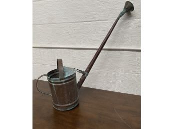 Large Antique Copper Watering Can