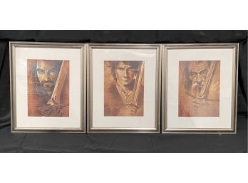 Set Of 3 Framed Lord Of The Rings Pictures