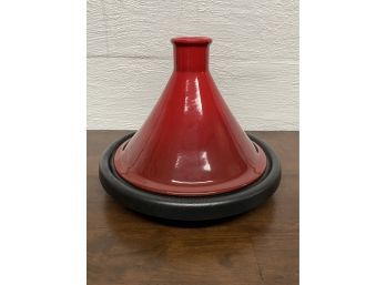 Le Creuset  Cast Iron Base Moroccan Tagie Pot Cerise