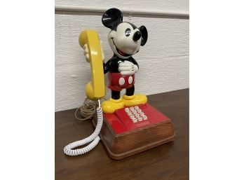 Vintage Mickey Mouse Figural Telephone