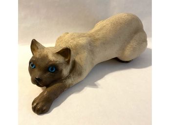 Vintage Chalkware Cat By Universal Statuary, 1989