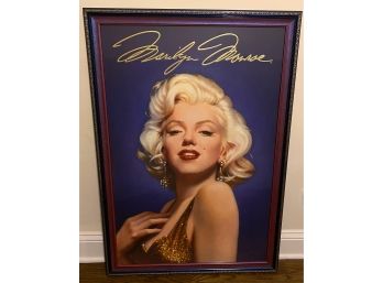 Large Marilyn Monroe Framed Poster