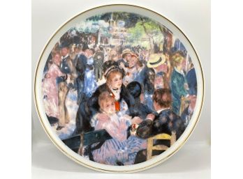 Limoges Platter With Renoir Painting  & Gold Edge, France