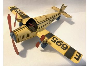 Vintage German Guntherman 695E Tin Model Airplane