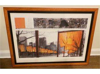 Christo & Jean Claude 'The Gates' Central Park, NYC Framed Poster