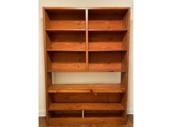 Custom Built Solid Wood Bookshelf