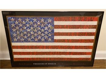 Faith Ringgold 'Freedom Of Speech' Metropolitan Museum Of Art Framed Exhibition Poster, Signed 2006