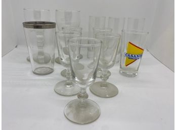 12 Assorted Glasses