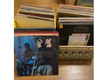 Over 80 Vinyl Records Music Including Some 45s: Rock  & More