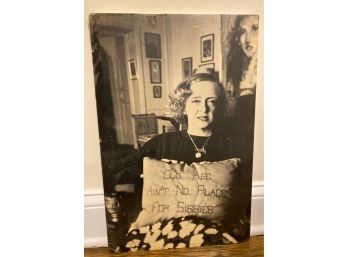 Betty Davis Photograph Mounted On Foam Board In Original Plastic Covering