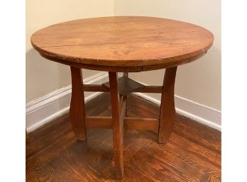 Vintage Solid Wood Rustic Side Table