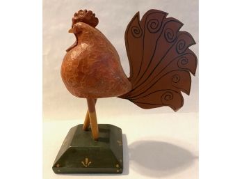 Hand-crafted Rooster Figurine By RiverFolk Cocoa, Florida