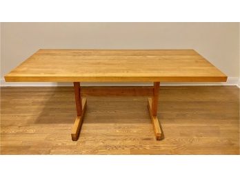 Vintage Butcher Block Farmer's Dining Table