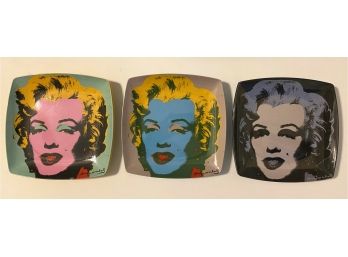 Andy Warhol Marilyn Monroe By Precidio Objects:  Six Plates, New In Box, 2006