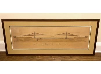 Craig S. Holmes 'Brooklyn Bridge' Framed Art Print 17