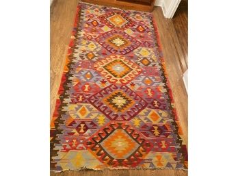 Large Vintage Kilim Area Rug