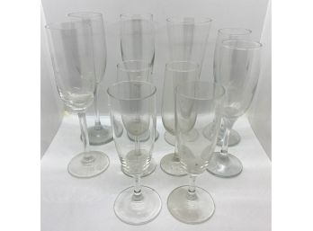 10 Assorted Champagne Glasses