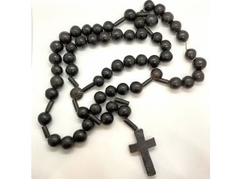 Oversized Wood Rosary Beads