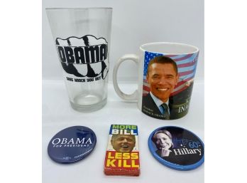 Obama & Clinton Campaign Memorabilia