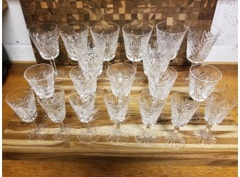 Lot Of Waterford Crystal Glasses  - Sherry, Cordial, Water