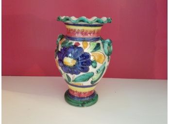 Small Ceramic Vase Made In Italy