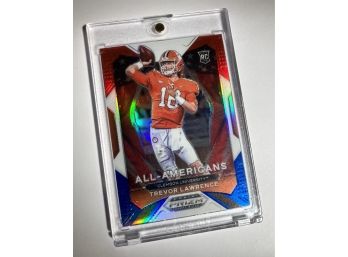 Trevor Lawrence RC 2021 Panini Prizm Draft Picks All Americans R/W/B Prizm