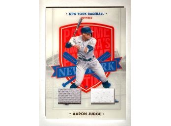 Aaron Judge 2021 Panini Chronicles Americas Pastime Game Worn Material Card