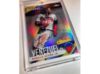 Ronald Acuna Jr 2021 Topps Chrome 'Beisbol'