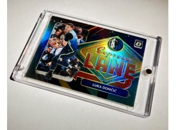 Luka Doncic '20-21 Donruss Optic Express Lane Silver Halo